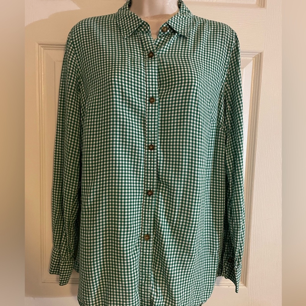 The Limited Green and White Checkered Shirt‎